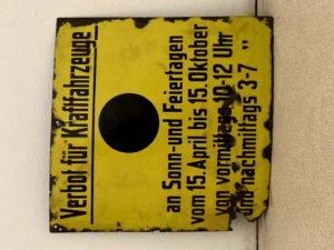 ates Schild Verbot für Kraftfahrzeuge