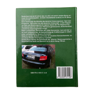 Handbuch Deutsche Kfzkennzeichen Band 2 Rückseite