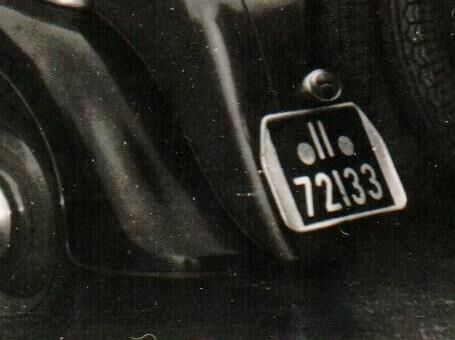 PKW Dresden mit schwarzem Nummernschild 1936