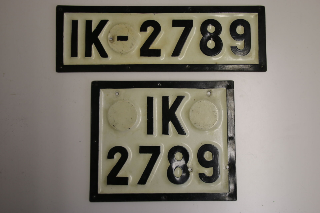 Autokennzeichen Paar IK aus Schlesien vor 1945